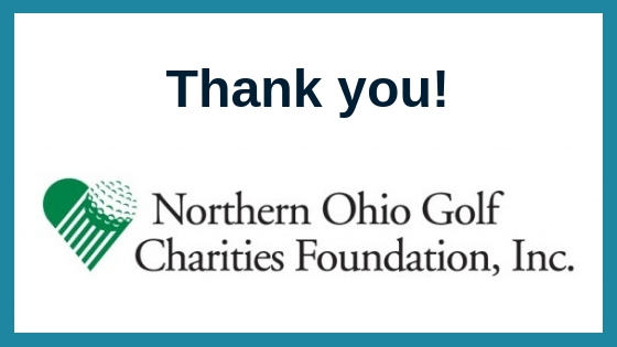 Thank You, Northern Ohio Golf Charities & Foundation!