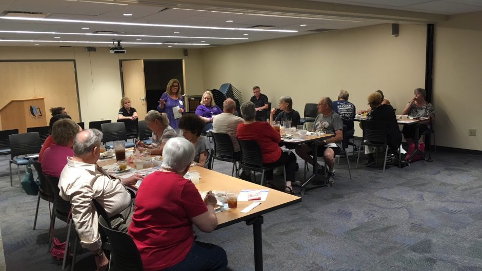Informational lunch to teach older residents about SNAP benefits