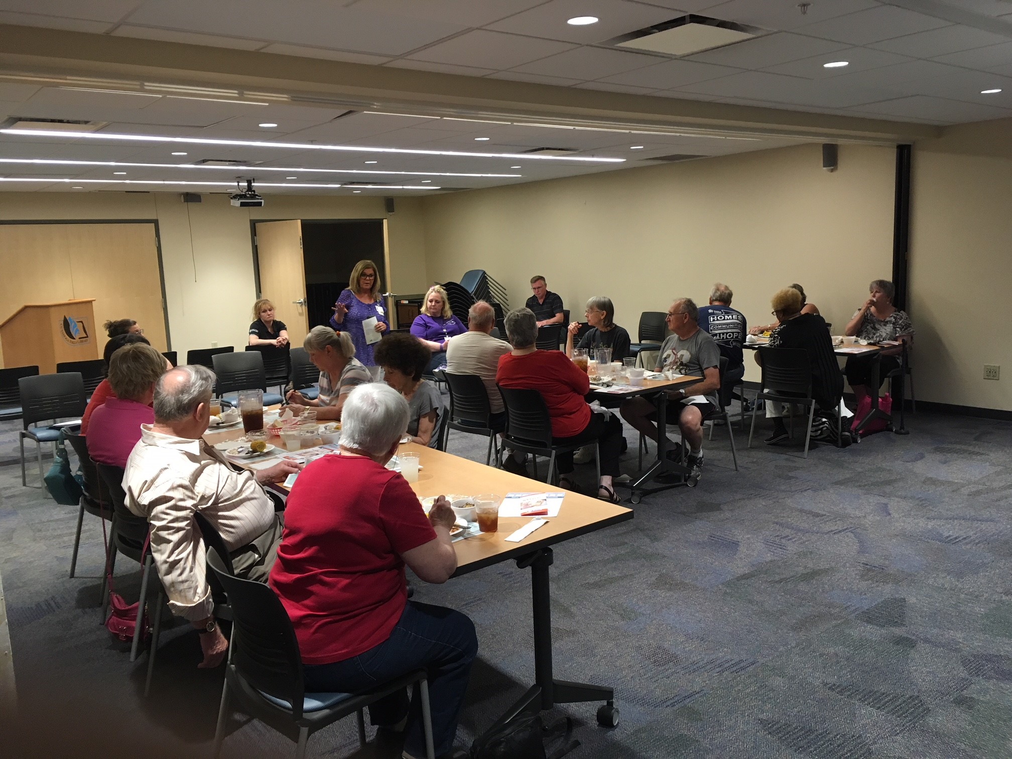 Informational lunch to teach older residents about SNAP benefits