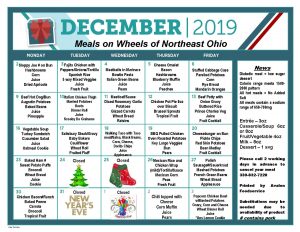 Stark Wayne December Menu